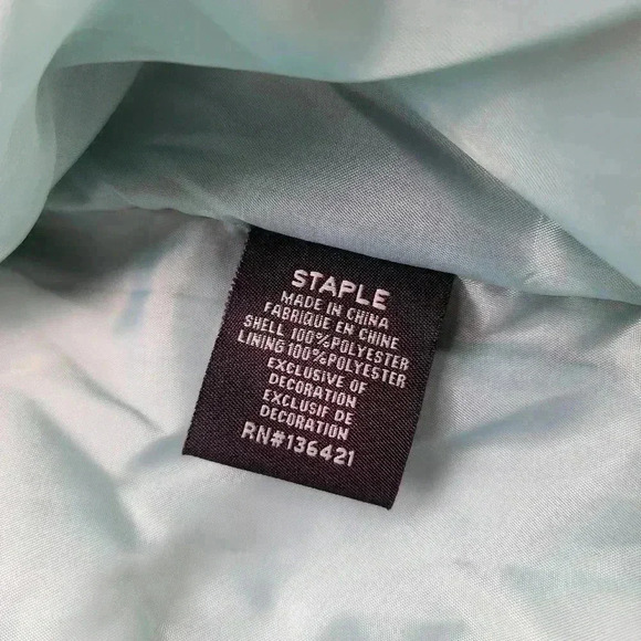 NWT $138 Staple Division Quilted Jacket Teal Blue Pigeon Men's Zip Size XL - Picture 11 of 13